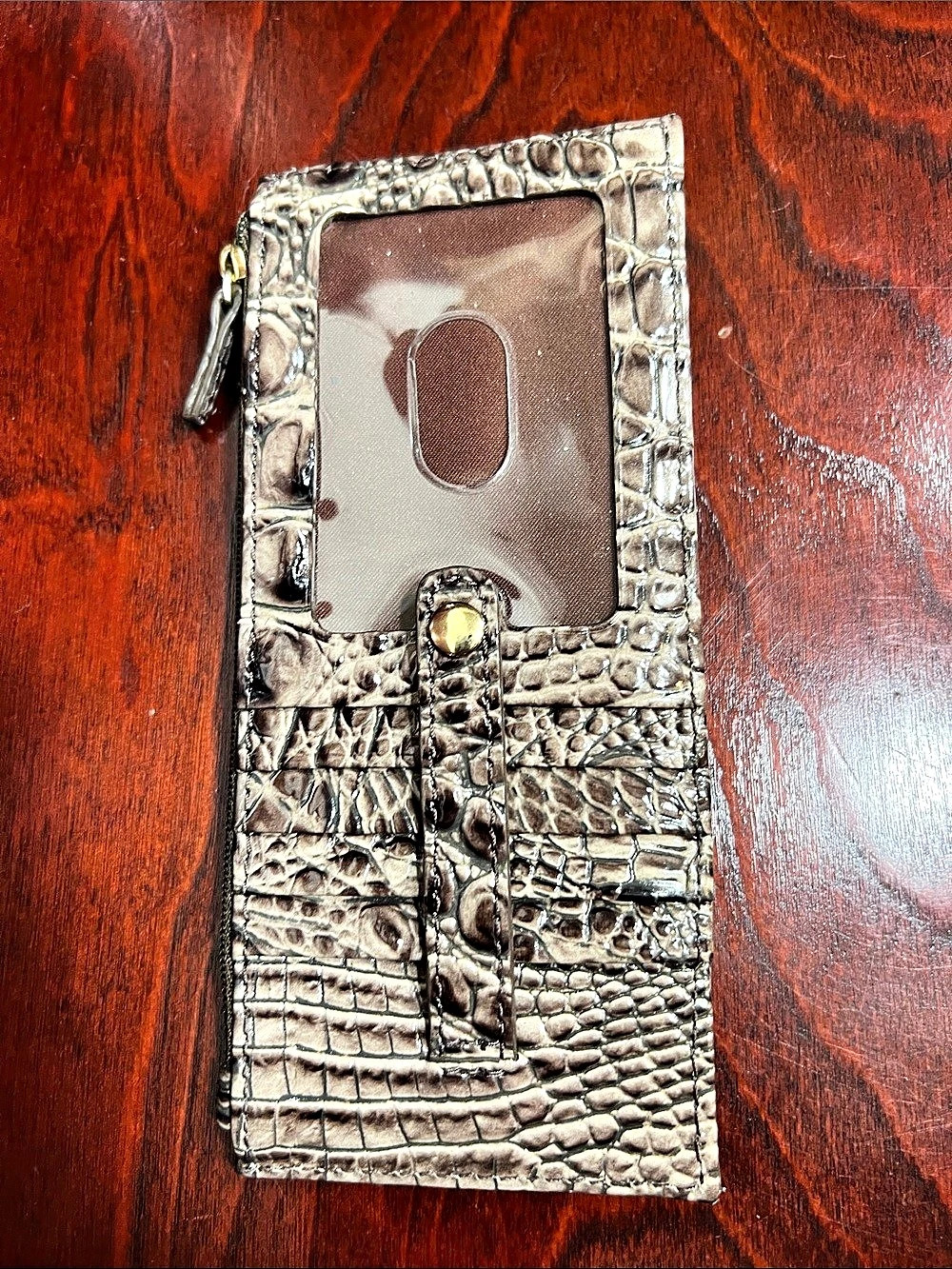 Brahmin Wallet Embossed Brown - Picture 2 of 5